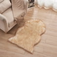 thumbnail image 3 of Binwennn Soft Blanket Throw Rugs Sweater Blanket Rug Beige Area Rugs Sheepskin Rug Fuzzy Soft Ft Rugs Machine Washable Shag Rug Nursery Throw Rugs For Bed Living Kids Room, 3 of 3