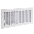 thumbnail image 3 of Imperial 4" x 10" White Louvered Steel Ceiling Register, 1-pk, 3 of 6