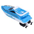 thumbnail image 4 of Bateau RC, Bateau de Course Sans Fil à Batterie pour Lac pour Piscine Bleu, 4 of 7