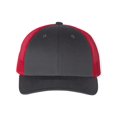 thumbnail image 1 of Richardson Low Pro Trucker Cap, M-L, Charcoal-Red, 1 of 1