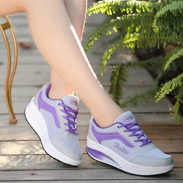 LSLJS Shaking Shoes Mesh Increased Thick-Soled Travel Running Sports Shoes Women, Women's Sneakers