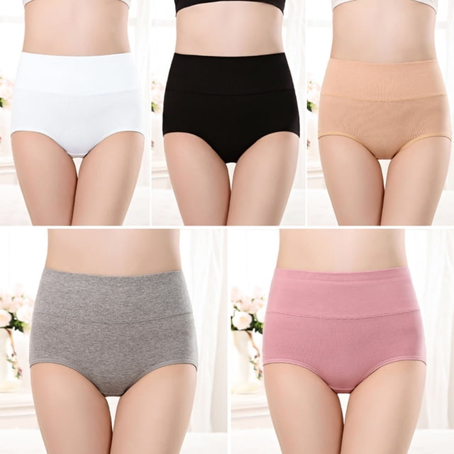 Soki Womens Underwear 6PC Cotton High Rise Briefs on Clearance