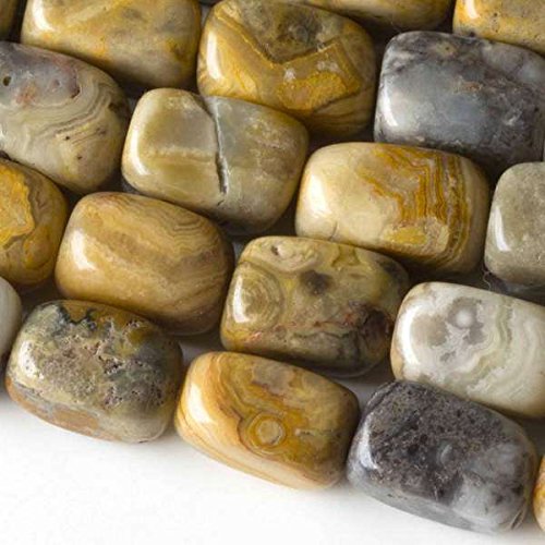 Cherry Blossom Beads Crazy Lace Agate Beads 10x14mm Smooth Nugget - 26 Beads - 2-8 Inch Strands