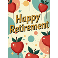 thumbnail image 4 of Happy Retirement Banner with Apple Decor Background Party Decors Retirement Celebration Photography Props Backdrop Decorations, 4 of 4