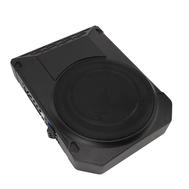 Caisson de Basses Actif 10 Pouces, Entrée Haute Anti-Rouille 2.5 Ohms avec Télécommande pour Système Sonore de Voiture
