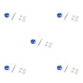 thumbnail image 1 of Ruiboury Lightweight Hood Lock For Car Modification Security Sleek Affordable blue DP16-25 5Set, 1 of 6