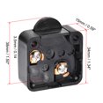 thumbnail image 2 of Unique Bargains Interrupteur de Lampe de Porte de Garde-Robe Interrupteurs de Placard Momentanés Normalement Fermé 110-250V 2A Noir 2 Pcs, 2 of 3