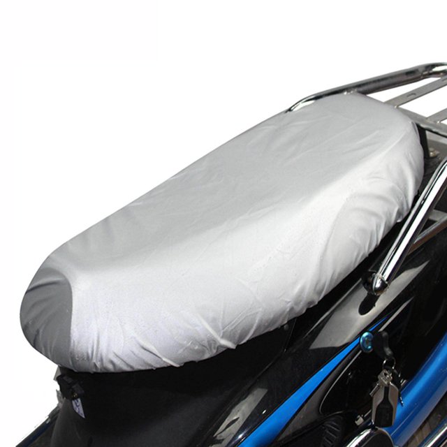 Motorcycle Seat Cover Motorbikes Waterproof Mopeds Pad mat Protector Cover mopeds Protector Silver L