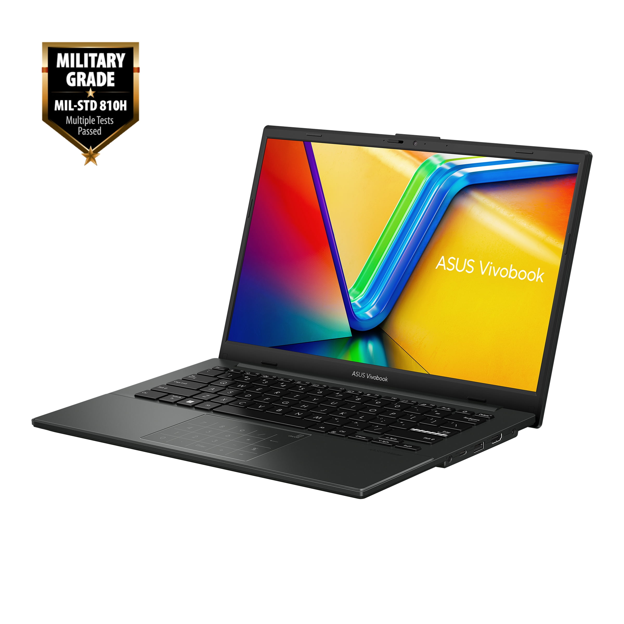 ASUS Vivobook Go 14 Laptop, 14” FHD Display, Intel® Processor N100, 4GB RAM, 128GB UFS 2.1, Windows 11 Home, Fingerprint, Mixed Black, L1404GA-DS01-CA
