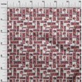 thumbnail image 3 of oneOone Tissu Viscose Georgette Rouge Matériel de Couture Imprimé Tissu au Mètre 42 Pouces de Large, 3 of 5