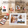 thumbnail image 2 of FPD 10.1 inch WiFi Digital Photo Frame with Frameo App, 1280 x 800 IPS Touch Screen, 32GB Storage, 128GB microSD/TF Card Expansion, Auto-Rotate, Wall Mountable-White, 2 of 12