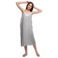 thumbnail image 1 of Moomaya Robe de Nuit Imprimée pour Femmes, Col en V, Bretelles Spaghetti, 1 of 6