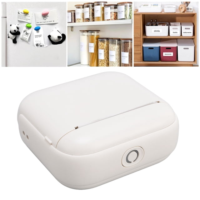 BT Thermal Shipping Label Printer - Thermal Label Printer for Small Business,203dpi Portable Pocket Printer, Small Thermal Printer for Bill Photo Memo