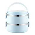 thumbnail image 2 of Portable Lunch Box - Insulated Stainless Steel Bento Box, Fresh-Keeping Container for Office & Commute, Blue, JKODE, 2 of 9