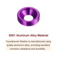 thumbnail image 4 of Unique Bargains Lot de 30 Rondelles à Encastrer M3 en Alliage d'Aluminium Anodisé, Violet, 4 of 4