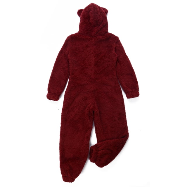 Solid Color Parent-Child Suit, Long Sleeve Family Pajamas Set, Round Neck Zipper Hoodie