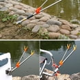 thumbnail image 4 of SharkTRUE Stainless Steel Telescoping Fishing Pole Hand Rod Holder Stand Bracket Adjustable Fishing Tackle, 4 of 8