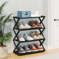 thumbnail image 4 of EGNMCR Household X-type Shoe Rack Multifunctional Double Steel Tube Assembly Shoe Cabinet Dormitory Shelf shoe rack, 4 of 5