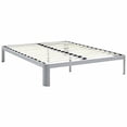 thumbnail image 2 of Modway Corinne Steel Modern Mattress Foundation Full Bed Frame with Wood Slat Support in Gray, 2 of 5