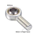 thumbnail image 3 of Uxcell Rod End Bearing Self-lubricated Joint Bearing Right Hand Male Thread Connector 22mm, 3 of 6
