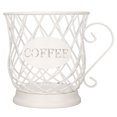 thumbnail image 1 of Coffee  Basket, Coffee Pod Holder Large Capacity  For Office For Home White, 1 of 8