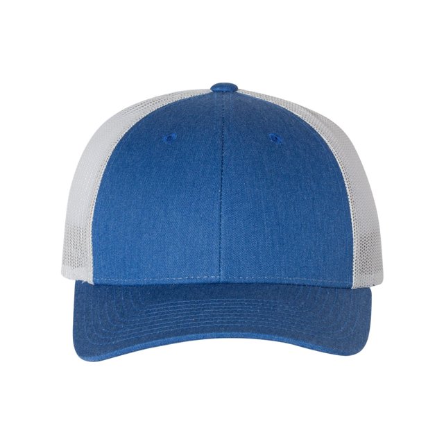 Richardson Low Pro Trucker Cap, M-L, Heather Royal-Silver