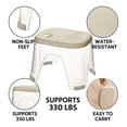 thumbnail image 1 of Tabouret de Douche en Acrylique Imperméable - Repose-Pieds de Douche Transparent pour Raser les Jambes, Marchepied d'Angle pour l'Intérieur de la Douche, 1 of 7