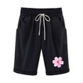 thumbnail image 1 of Birdeem Top and Shorts Sets for Women Womens Elastic Waist Printing Drawstring Shorts, 1 of 12
