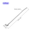 thumbnail image 2 of Unique Bargains 4Pack 8.6' Stainless Steel Spoon Straws Reusable Twist Handle Spoon, Silver, 2 of 5