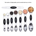 thumbnail image 1 of Boovnll Spice Jars, Baking Tool Stainless Steel Double Measuring Spoon 8-Piece Seasoning Spoon, Kitchen Gadgets, Seasoning Containers, Spice Containers, 1 of 4