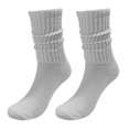 thumbnail image 1 of XIAQUJ Socks Solid Color Crew Socks Colorful Lightweight Cotton Socks Stockings Grey One Size, 1 of 4