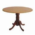 thumbnail image 1 of International Concepts Round Dual Drop Leaf Dining Table in Cinnamon Espresso, 1 of 3