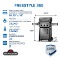 thumbnail image 3 of Napoleon Freestyle 365 Propane Gas BBQ Grill, Graphite Grey, 3 of 8