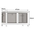 thumbnail image 4 of Portable Closet Storage Box, Clothes Storage Organizer, Wardrobe Closet Wardrobe white, 4 of 4