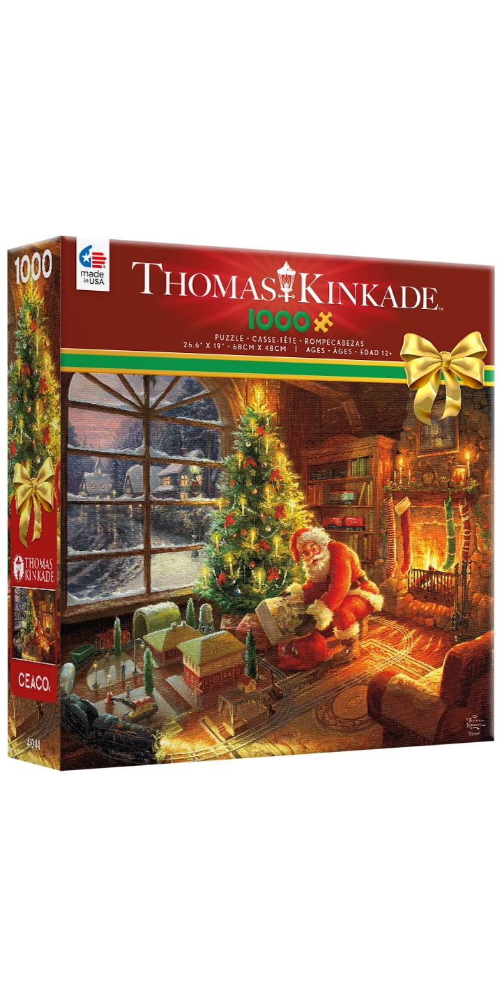 Puzzle à assembler de 1000 pièces Ceaco Thomas Kinkade Livraison spéciale du Père Noël pour adultes à partir de 14 ans+