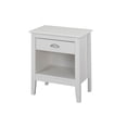 thumbnail image 1 of Lorie White Finish Wood Night Stand with 1 Drawer, 1 of 1