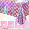 thumbnail image 4 of EGNMCR New Party Decoration Disposable Checkerboard Tablecloth Racing Themed Party Racing Checkerboard Tablecloth Festival decorations, 4 of 6