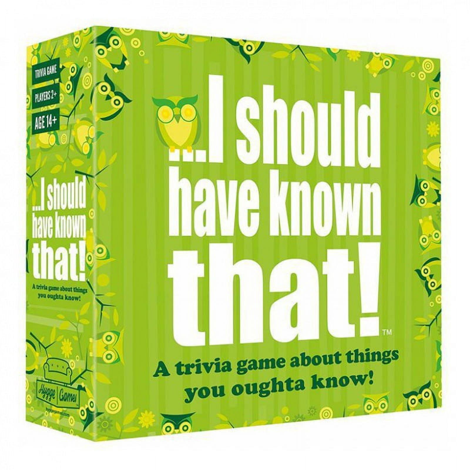 I Should Have Known That! puzzle game English card board game