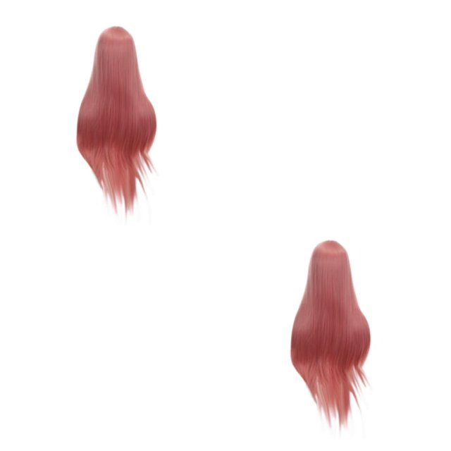 mmirethe Long Straight Hair Wig With Breathable Inner Mesh Resistant Synthetic Wig Realistic Scalp 9582-97C 2Set