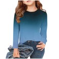 thumbnail image 2 of MeetoTime Chemises à Manches Longues Imprimées pour Enfants, Col Rond Décontracté, Blouses Habillées pour Bébés Filles 3 - 14 Ans, 2 of 5