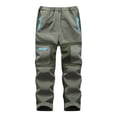 thumbnail image 1 of Kids Ski Pants - Patchwork Design with Pockets - Thicken Warm Trousers for Winter Outdoor Activities, 1 of 3