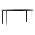 thumbnail image 5 of vidaXL 5 Piece Garden Dining Set Black Poly Rattan, 5 of 5