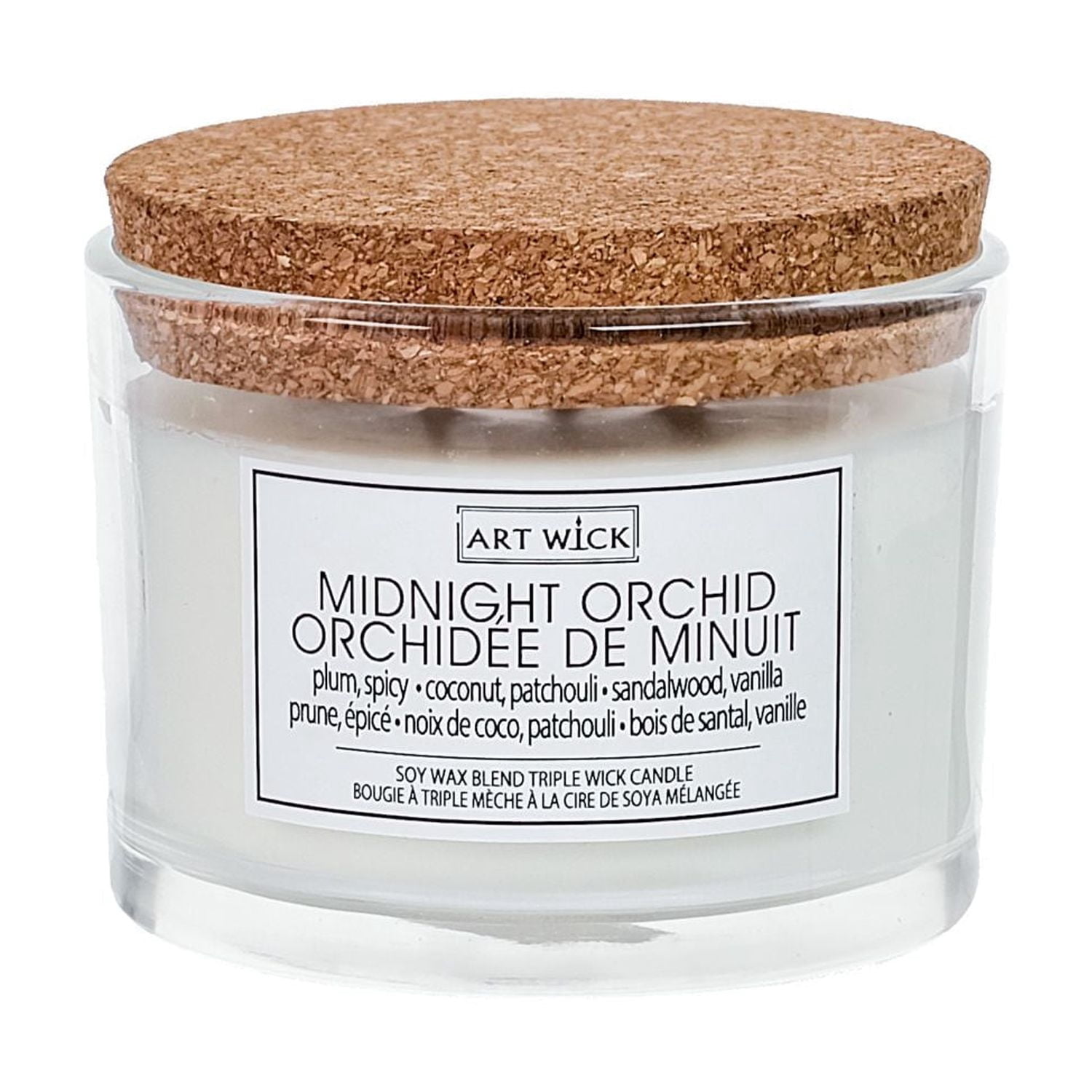 Art Wick 13.9OZ Thym au citron et cire de soja verveine Bougie parfumée mélangée, 1 mèche coton