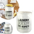 thumbnail image 1 of BKER Patterned Linen Laundry Hamper Without Lid Large Open Top Dirty Stylish And Breathable Fabric For Bedroom Or Bathroom Easy And Durable Design, 1 of 5