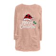thumbnail image 4 of Qertyioot Hauts Grande Taille pour Femmes, Blouse de Noël Col Rond et Hiver Ample avec Poche Imprimée Manches Longues, 4 of 4
