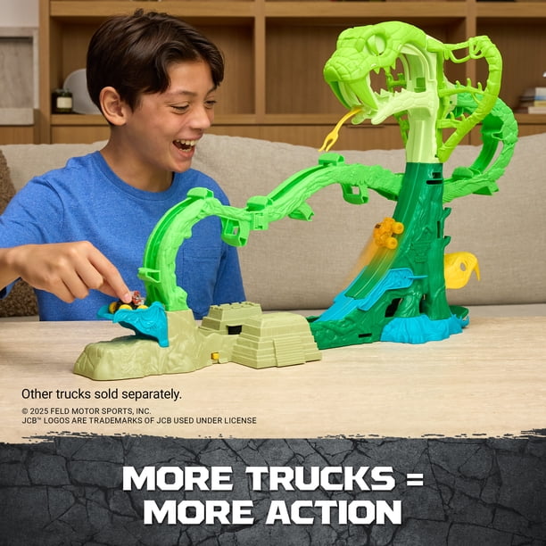 Monster Jam Mini Jams, Cobra's Crazy Escape Playset with 2 Monster