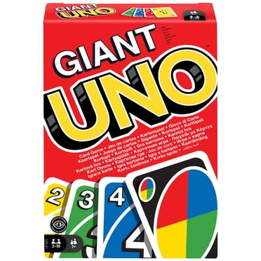 Giant UNO Card Game for Kids, Adults & Families, Color Blind Accessible Deck with Large-Sized Cards
