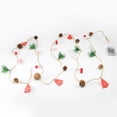 thumbnail image 4 of WLOELOEW Led Pinecone Wood Chip Five Pointed Star Christmas Decoration With Red Berries Battery Powered Light String For Tree Wreath Decor Plastic Material Color B B, 4 of 7
