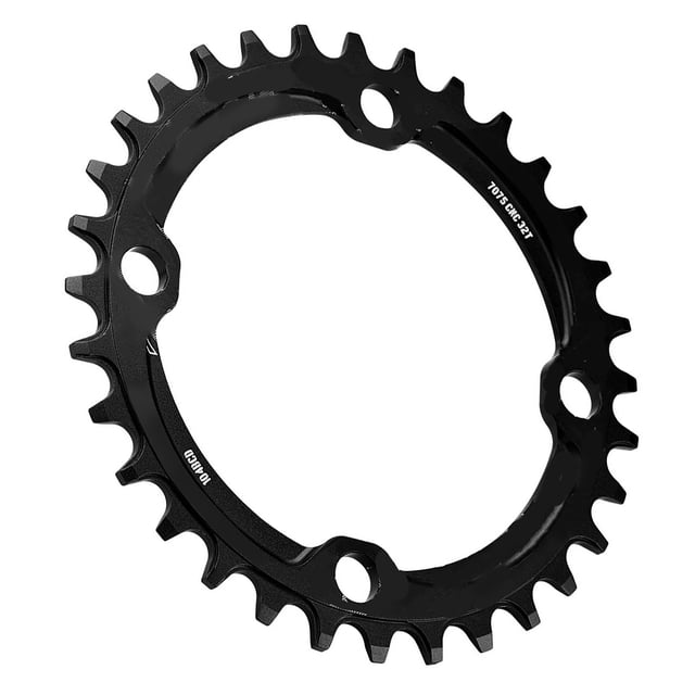 Bike Chain , BCD104 Aluminum Alloy Mountain Bike Single Crank Chain Standard Teeth Design for Bike Repair