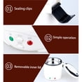 thumbnail image 4 of Car Rice Cooker Mini Cooking Tools 24V Multifunctional 1L Soup Electric Heater Travel Truck Lunchbox Food Appliance Machine 12V 12V/White, 4 of 9